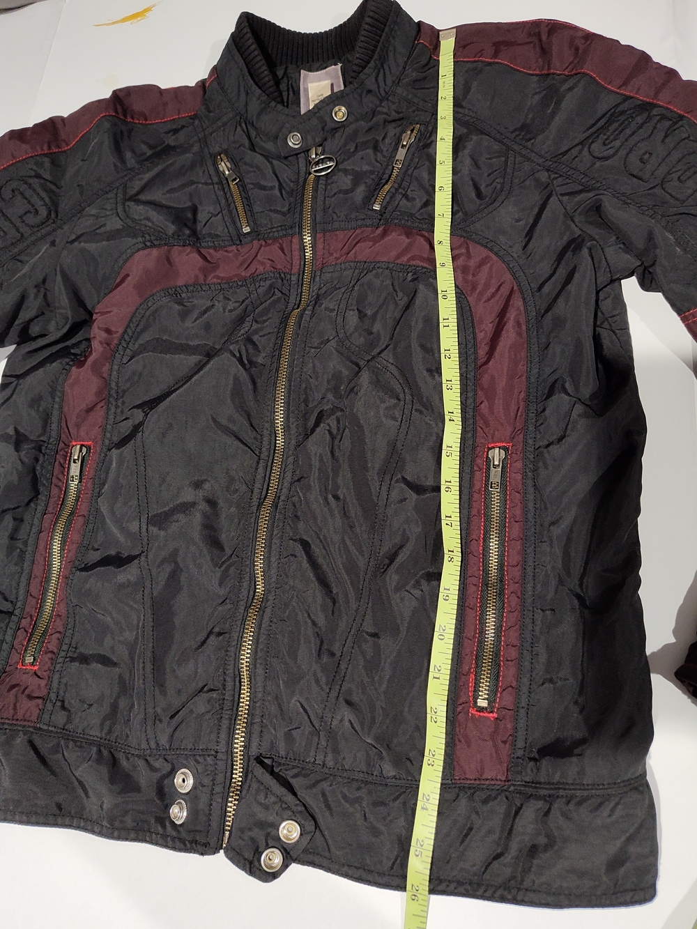 vintage Diesel Nylon men's Motorcycle/Racing Bomber Jacket size XL - Picture 14 of 15